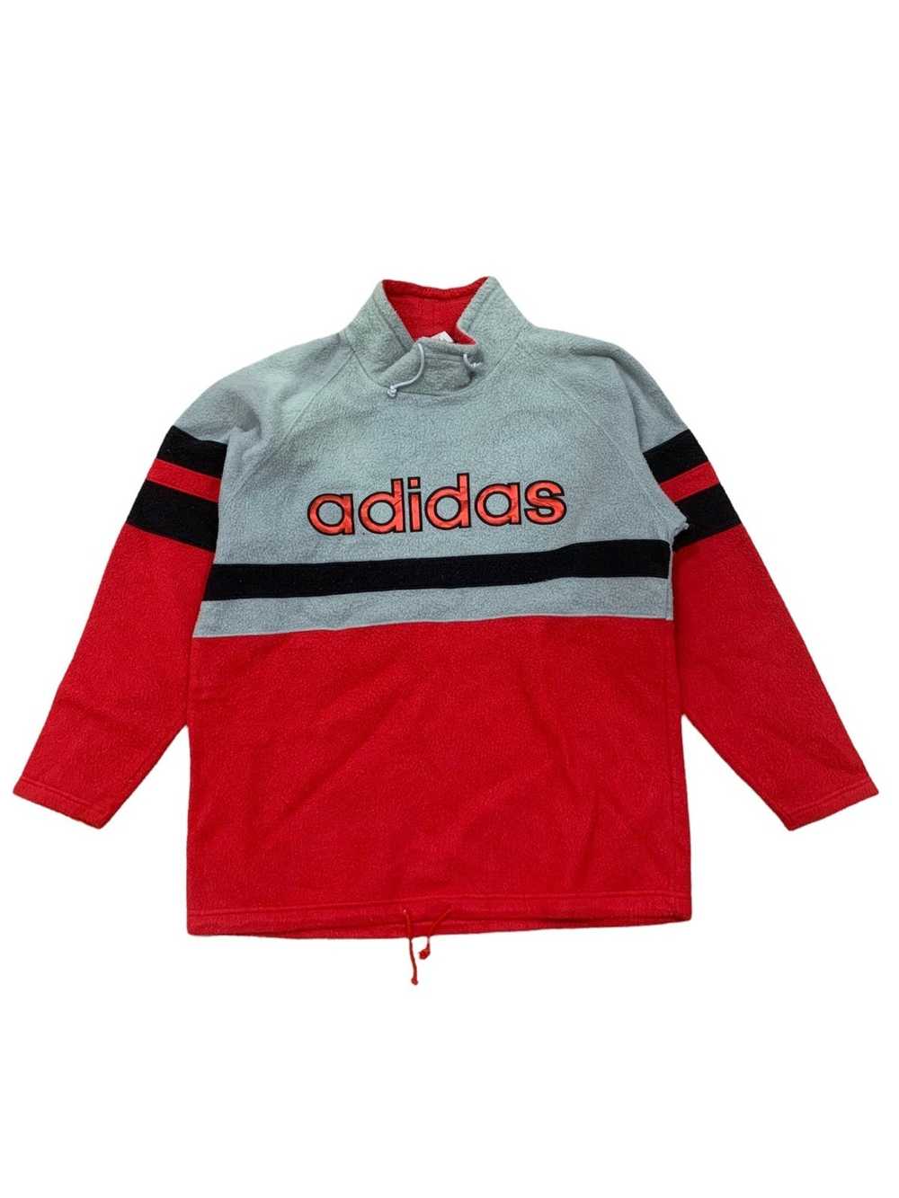 Adidas 🔥Vtg 80s 90s Adidas Fleece Multicolor Swe… - image 1