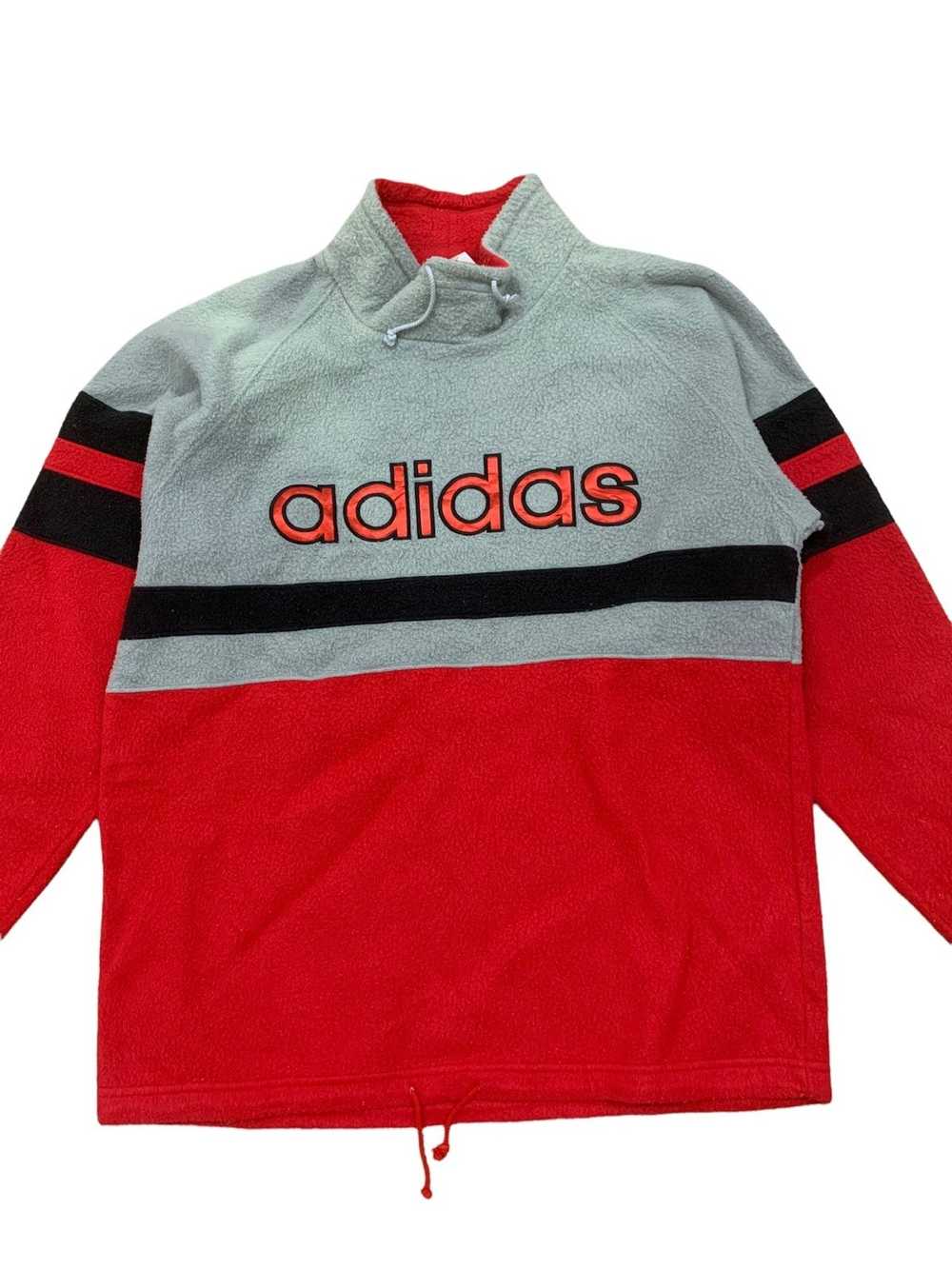 Adidas 🔥Vtg 80s 90s Adidas Fleece Multicolor Swe… - image 3