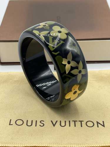 LOUIS VUITTON Bracelet Chain Heart Fall In Love LV Silver Gold GP M00466  auth