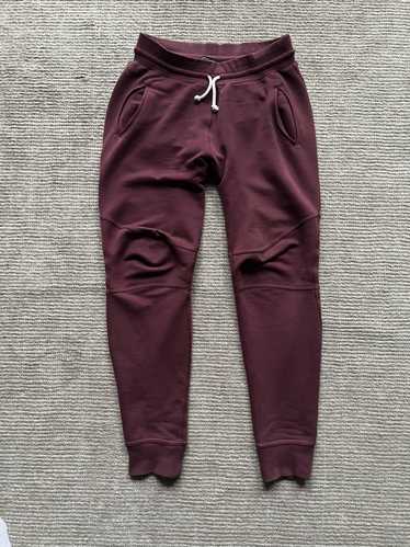 John Elliott Escobar burgundy sweatpants medium