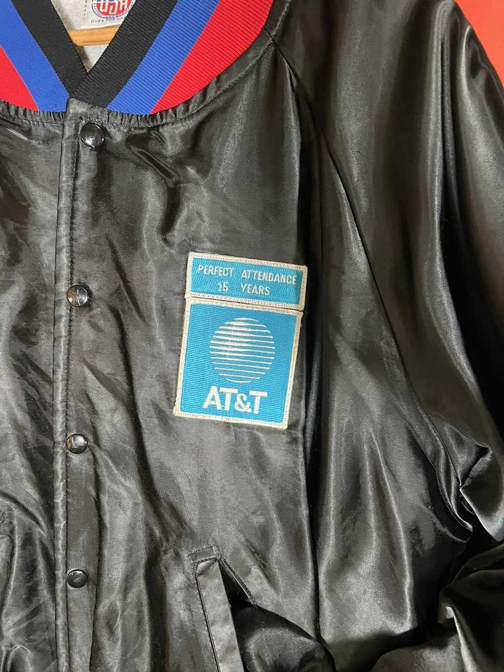Vintage Vtg AT&T Satin Jacket XL - image 2