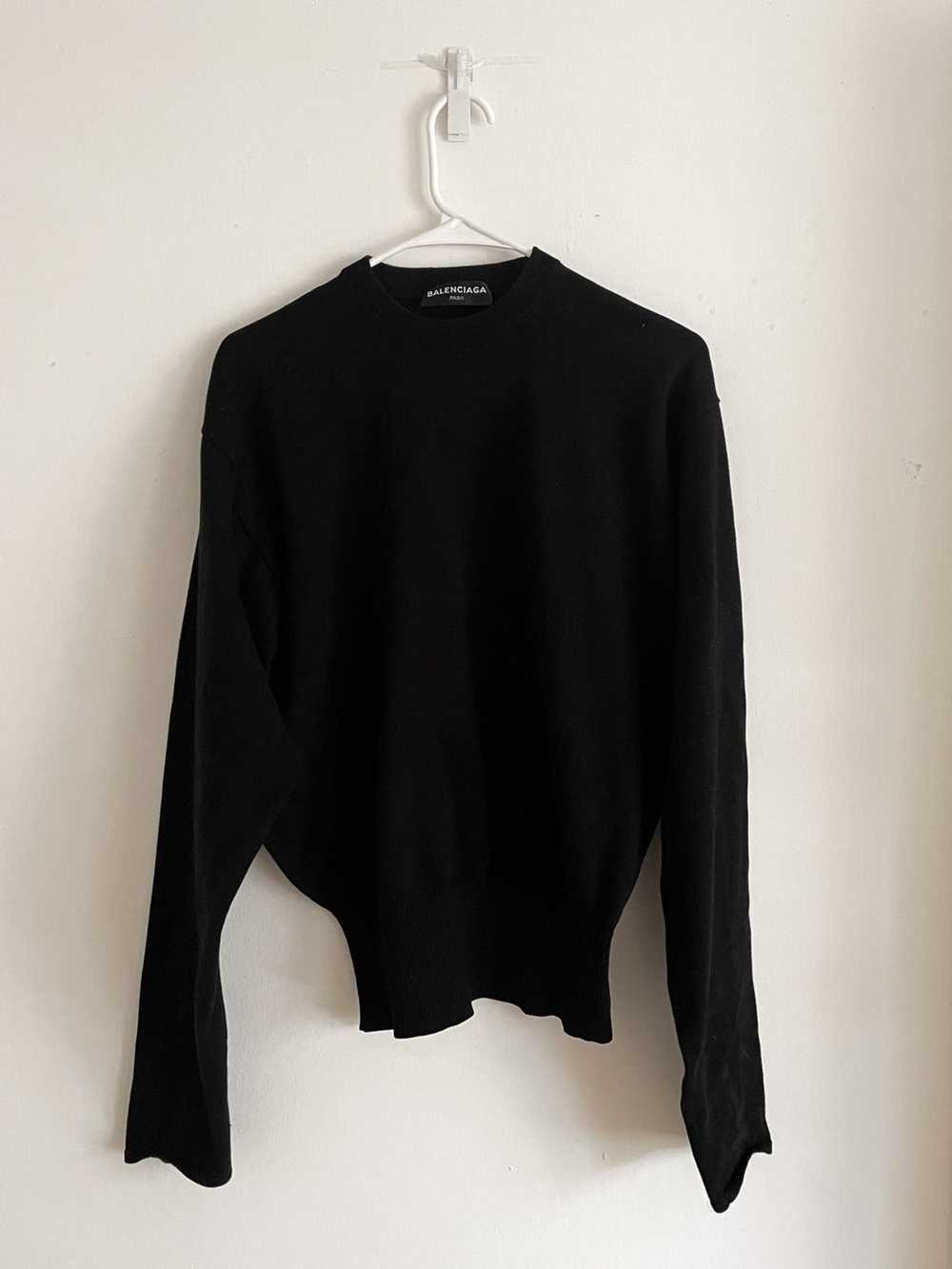 Balenciaga SS17 Cropped Knit Sweater - image 1