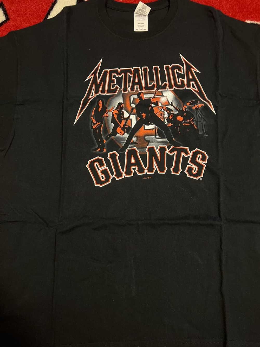 San Francisco Giants Metallica MLB Shirt Hit 'Em All Vtg Bay Area Rocks  Music