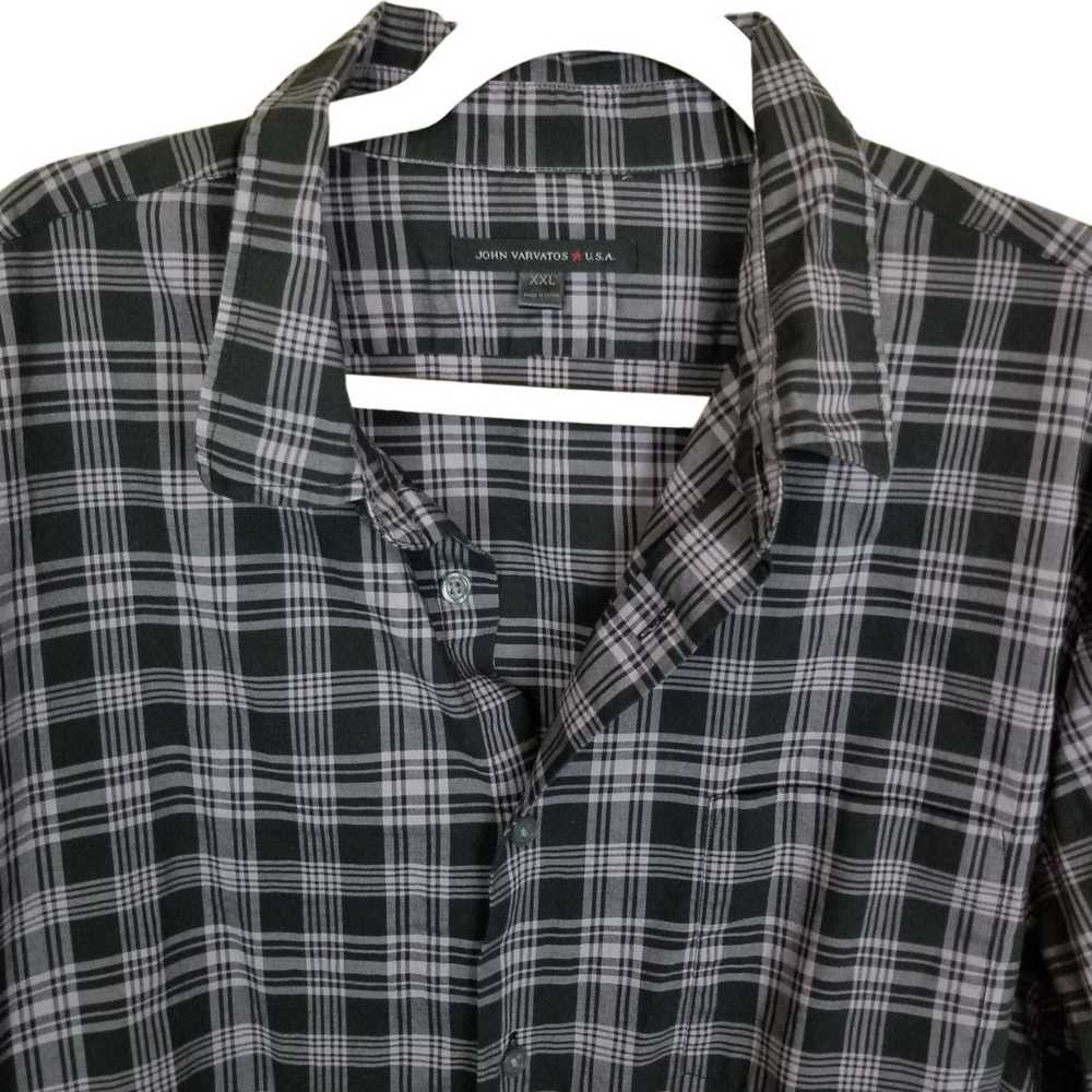 John Varvatos John Varvatos XXL Plaid Long Sleeve… - image 2