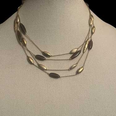 Vera Wang Kohls Multi Layered Statement Beads Chain Necklace