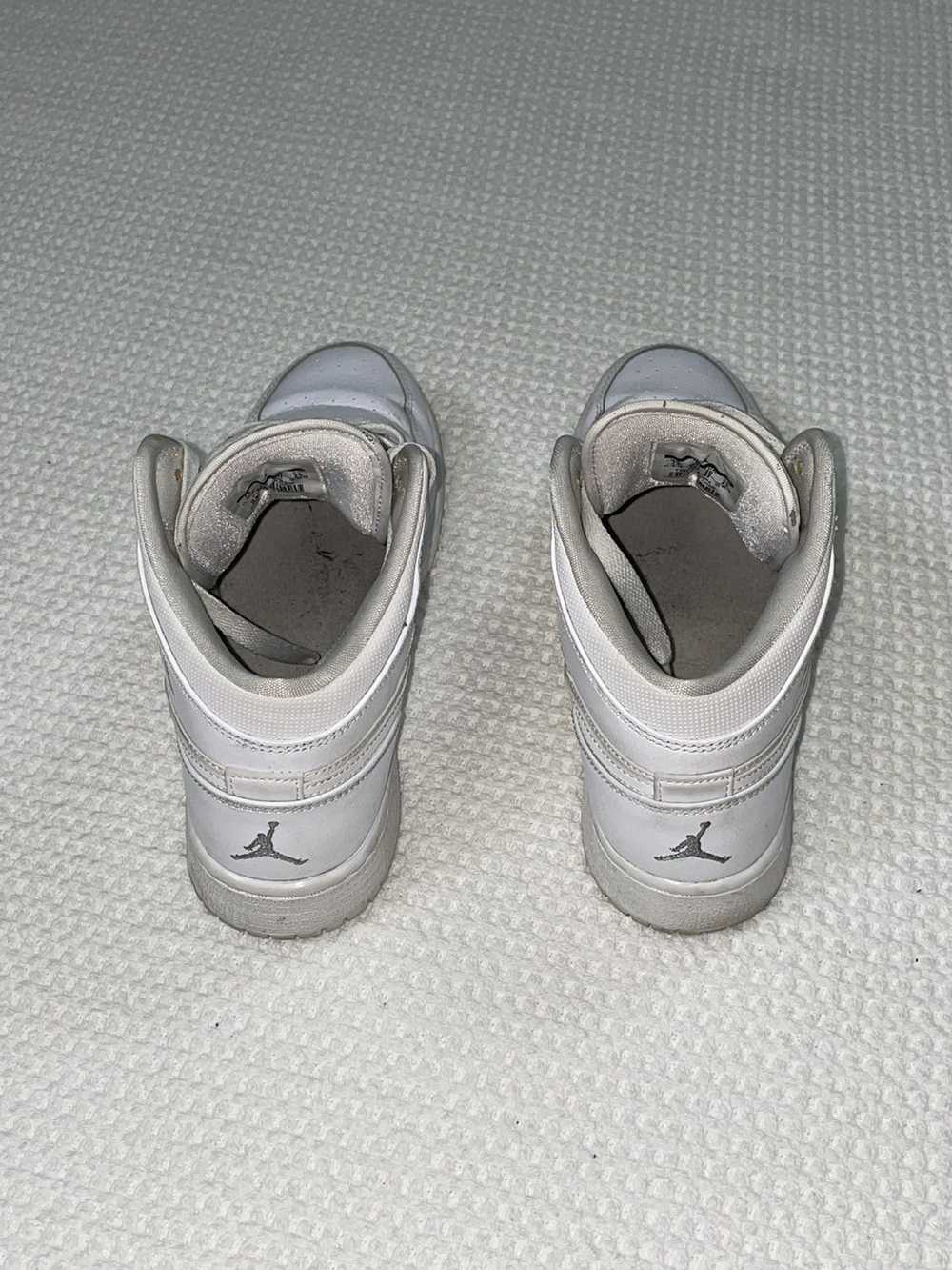Jordan Brand × Nike Jordan 1 Mid-top white on whi… - image 7