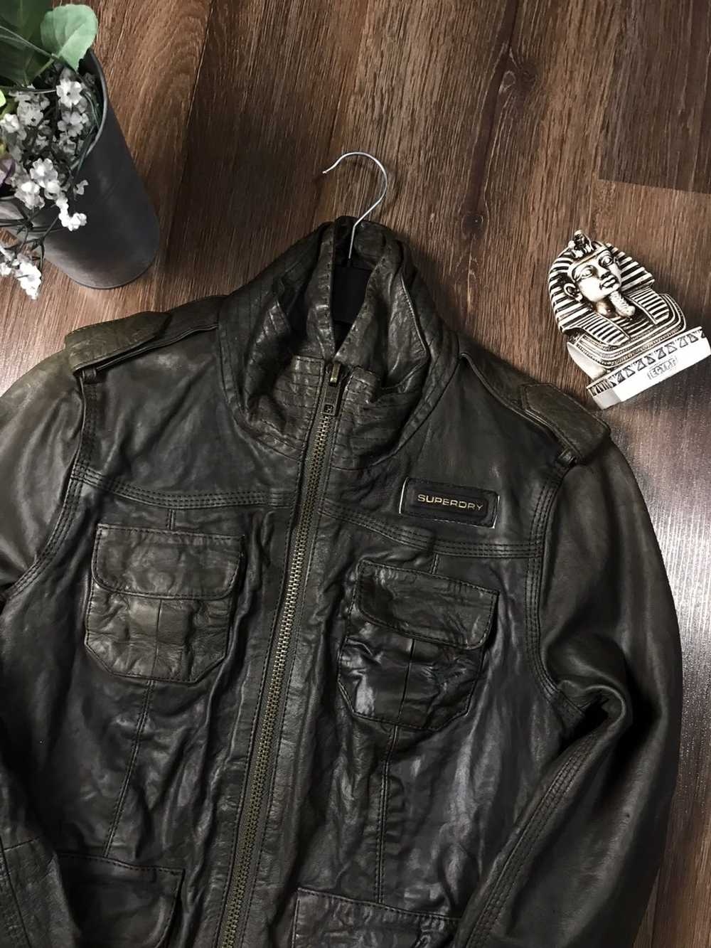 Japanese Brand × Leather Jacket × Superdry Superd… - image 2