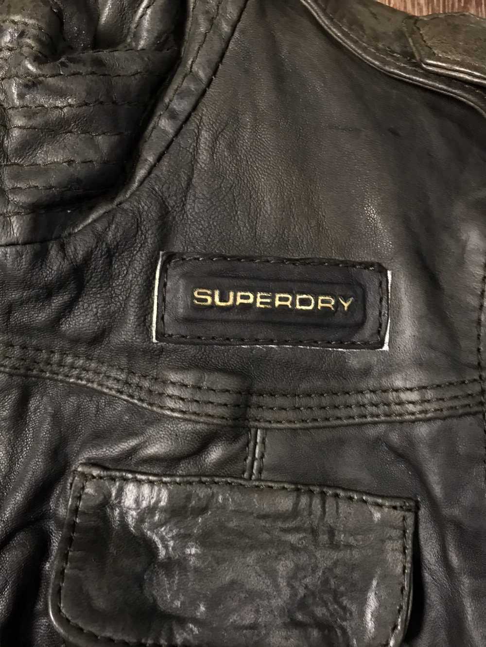 Japanese Brand × Leather Jacket × Superdry Superd… - image 3