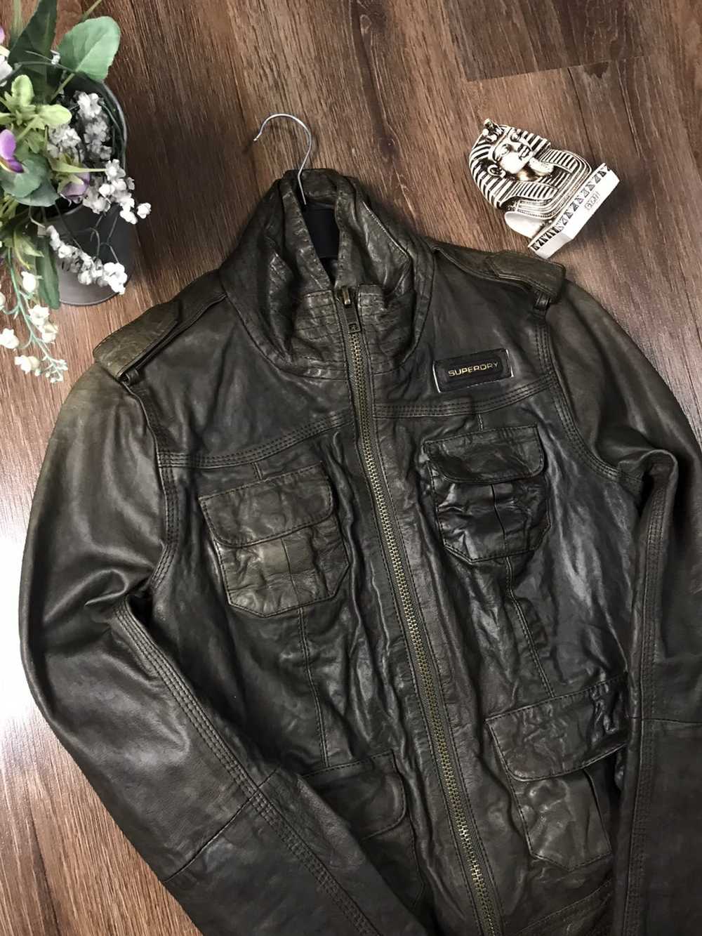 Japanese Brand × Leather Jacket × Superdry Superd… - image 5
