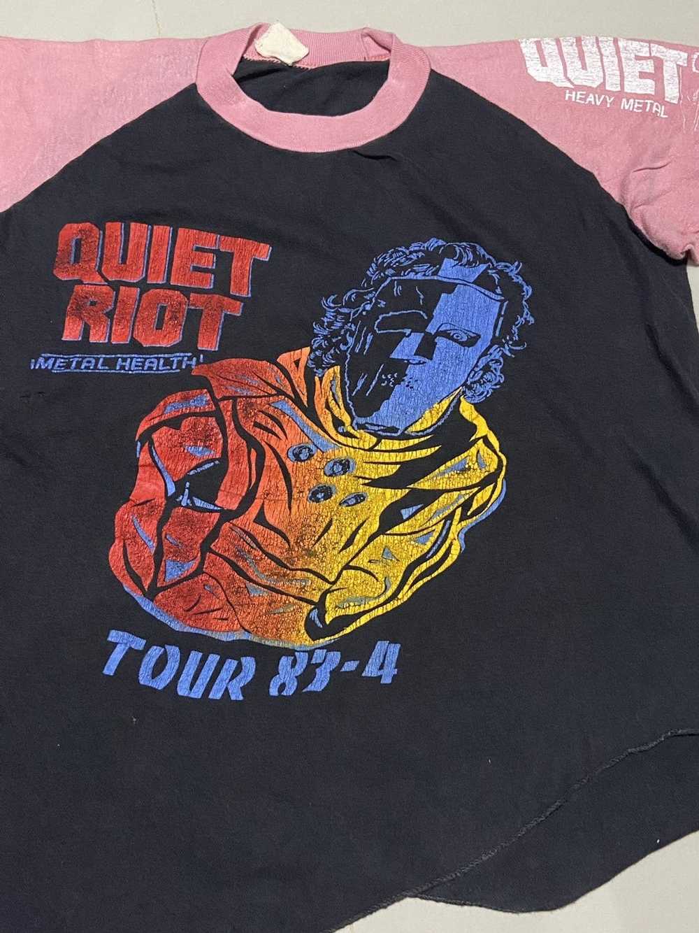 Band Tees × Rock T Shirt × Vintage QUIET RIOT TOU… - image 1