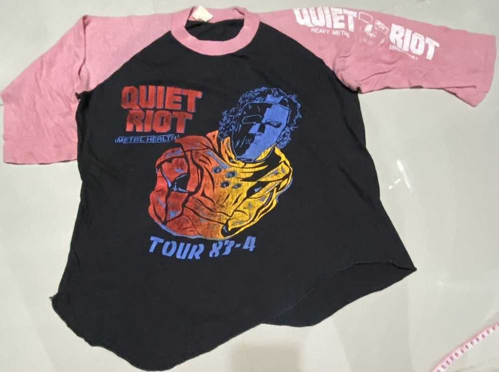 Band Tees × Rock T Shirt × Vintage QUIET RIOT TOU… - image 2