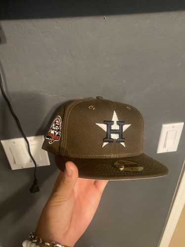 Houston astros hat All the right travis Mocha brown Travis Scott sz 7 1/4