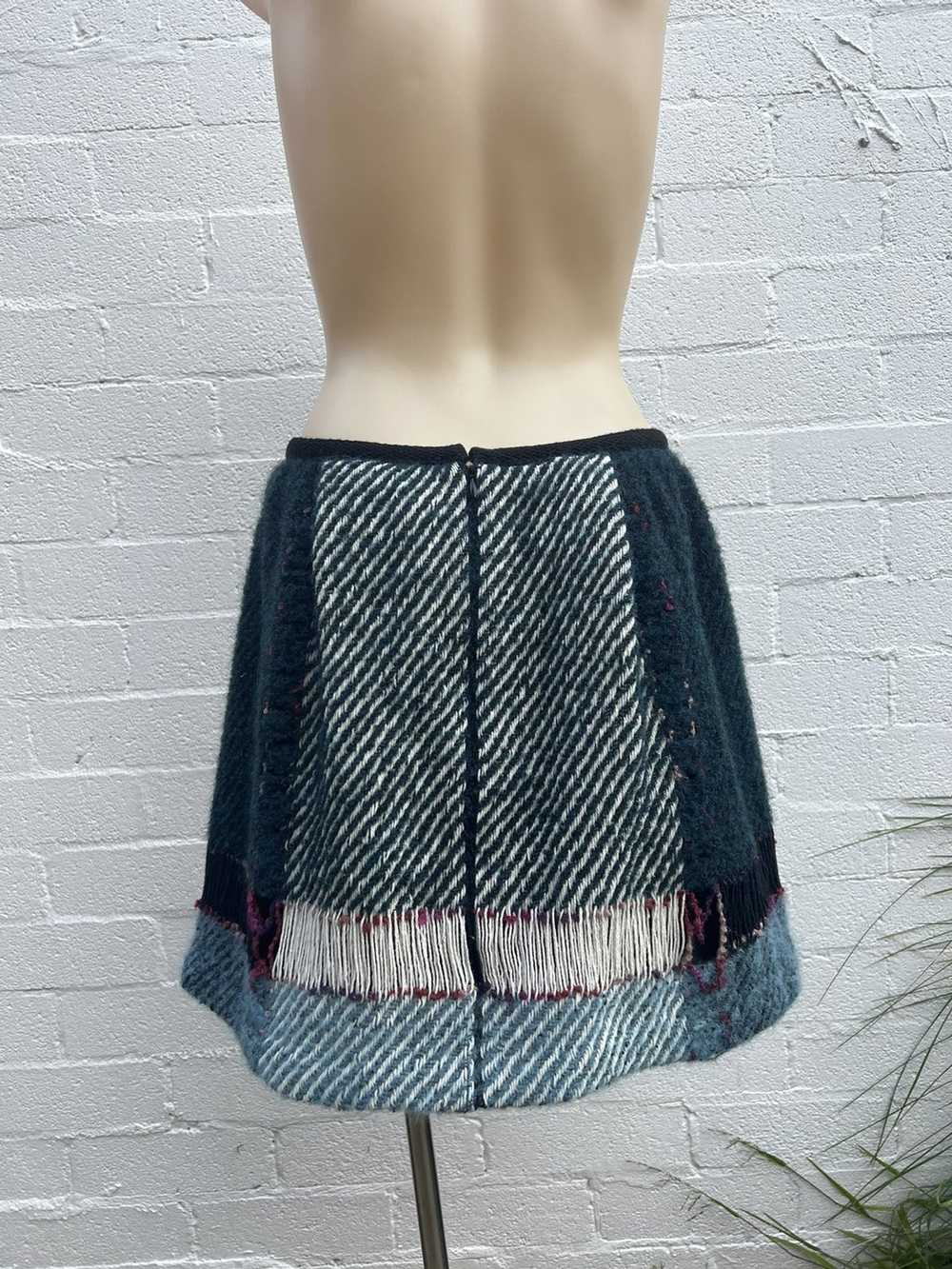 Anna Sui Anna Sui knitted wool blend skirt - image 6