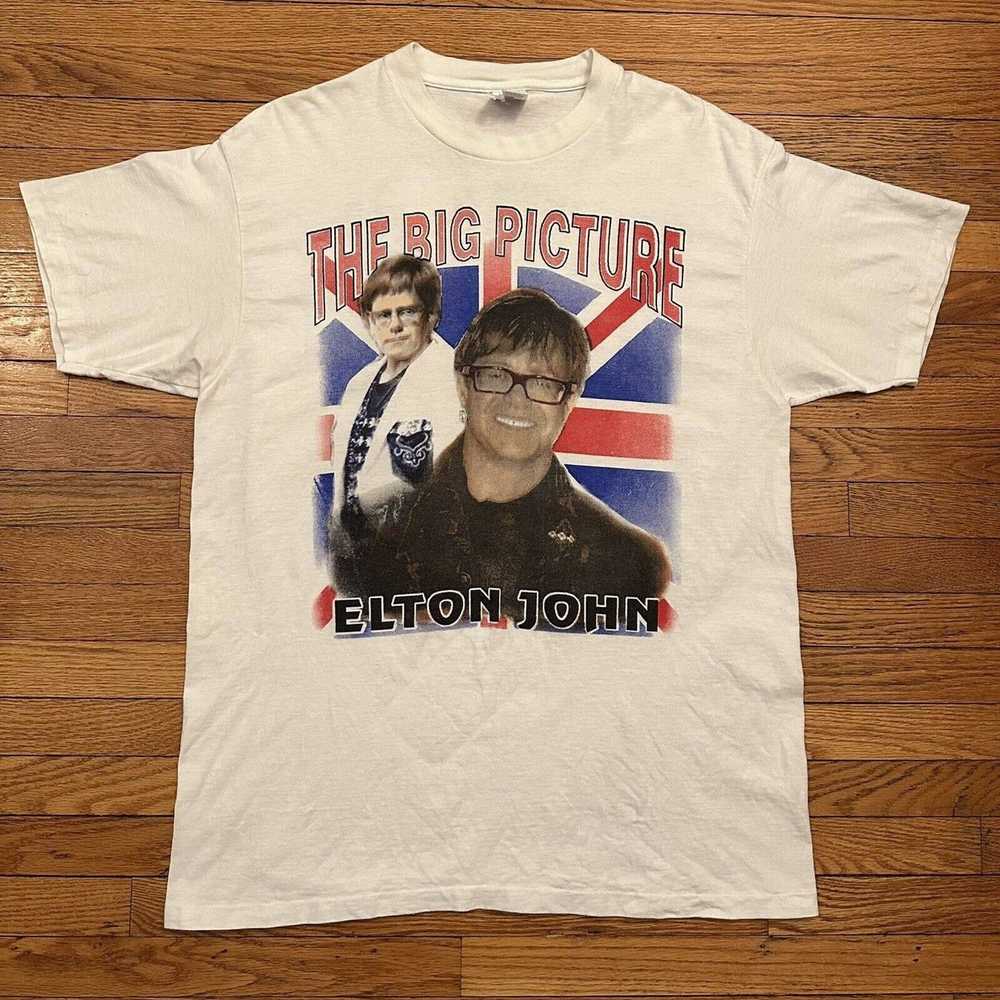 Anvil × Vintage Vtg 90s Elton John The Big Pictur… - image 3