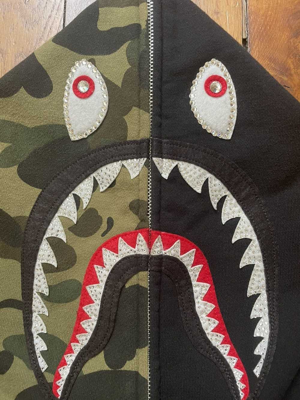 Bape BAPE Swarovski Shark Hoodie - image 4