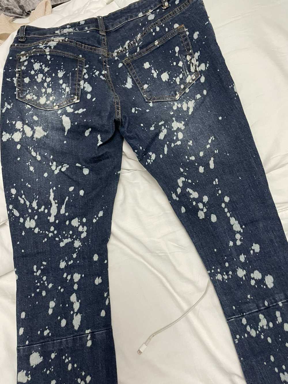 Streetwear Splatter Paint Jeans - image 4