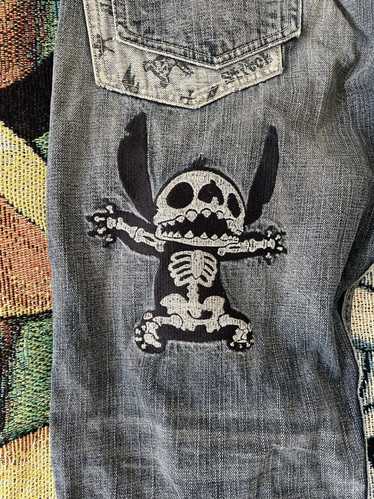 Disney Vintage Disney Stitch Distressed Denim Jean
