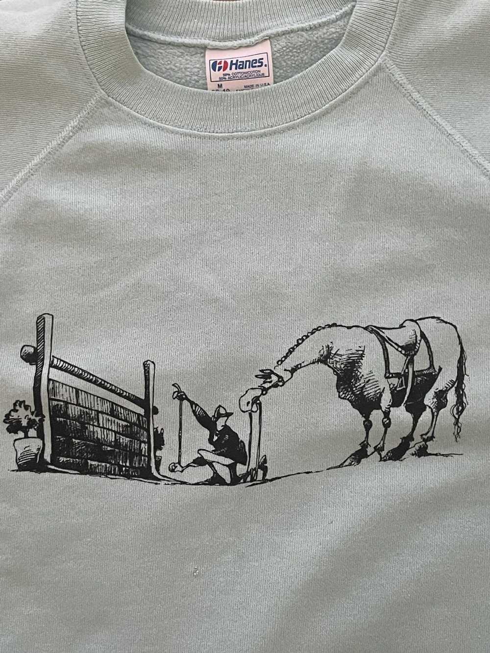 Vintage Vintage Cartoon Horse Sweatshirt - image 3
