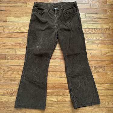 Vintage Levi's Pants Fits Womens 25 x 29 Green Corduroy 80s Talon