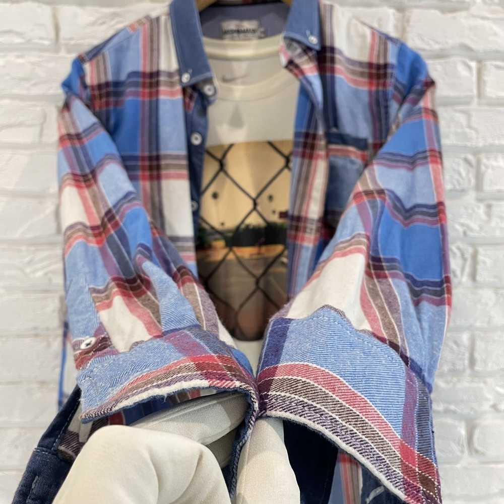 Flannel × Streetwear × Vintage Vintage Plaid Chec… - image 7