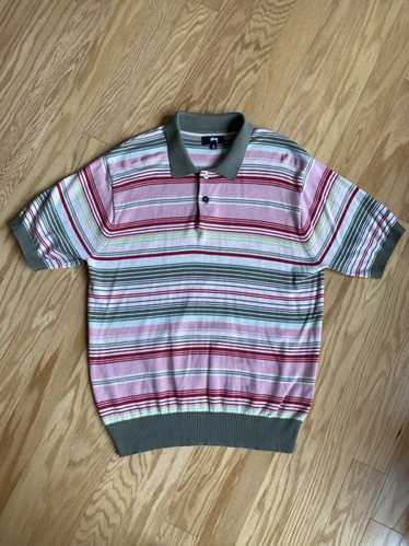 Stussy Stussy Striped Pink Polo