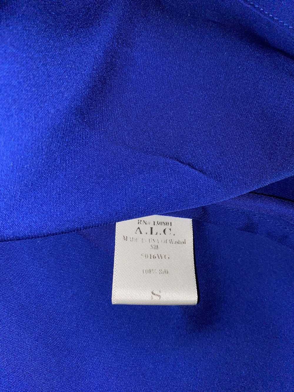 A.L.C. ALC Blue Silk Dress - image 5