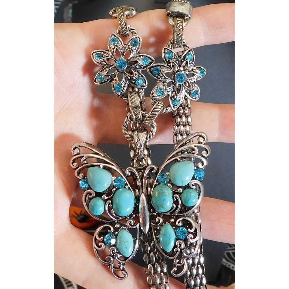 Other Turquoise Butterfly Necklace - image 1