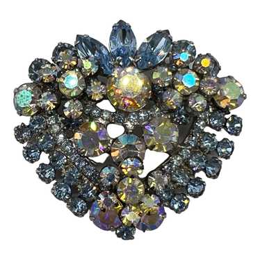 Beautiful Juliana Blue Aurora Borealis Rhinestone… - image 1