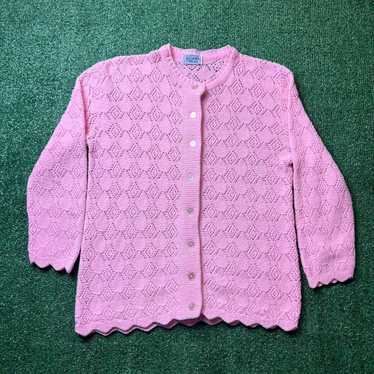 Vintage Vintage Wintuk Rose Pink Cardigan