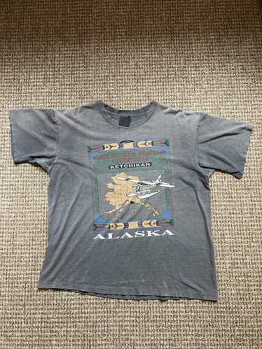 Vintage Alaska Seaplane adventure tee