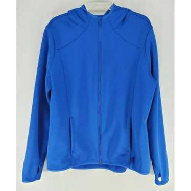 Avia Jacket Blue Active Sports Gym XL (16-18) Quarter Zip Hood Pullover