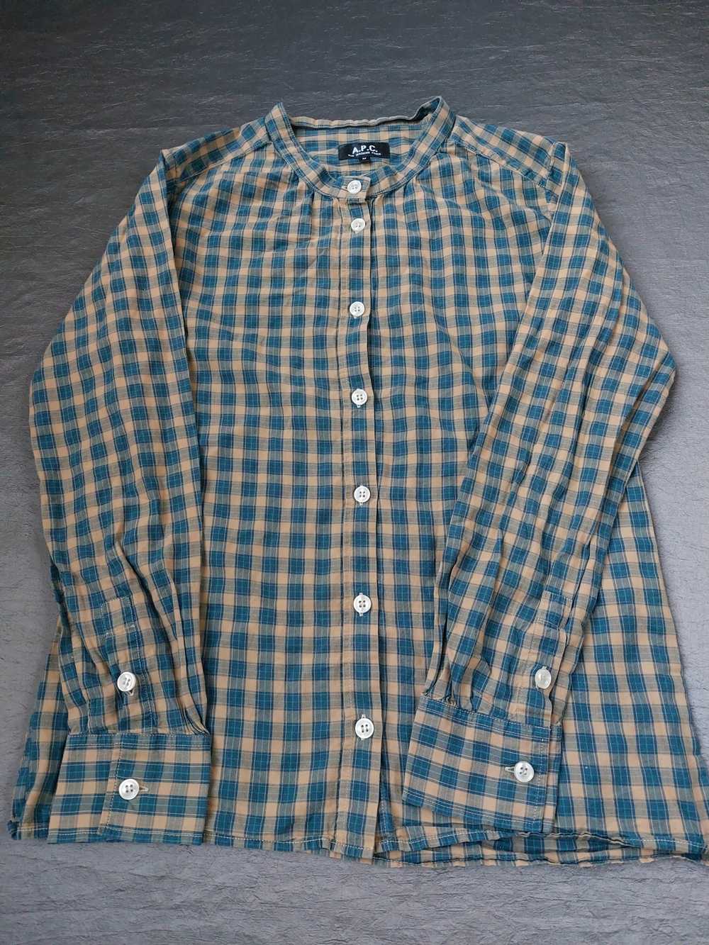 A.P.C. × Flannel × Streetwear Vintage shirt Flann… - image 2