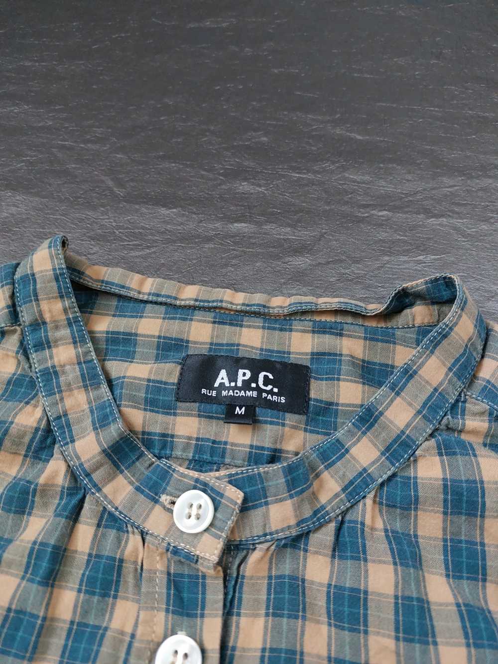 A.P.C. × Flannel × Streetwear Vintage shirt Flann… - image 5