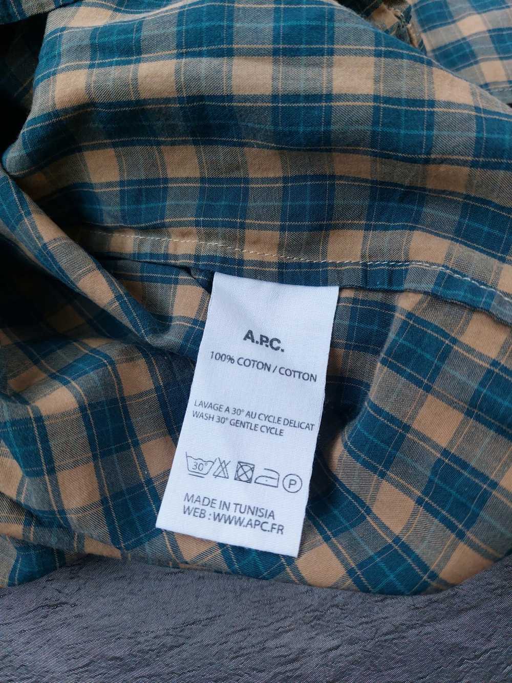 A.P.C. × Flannel × Streetwear Vintage shirt Flann… - image 6
