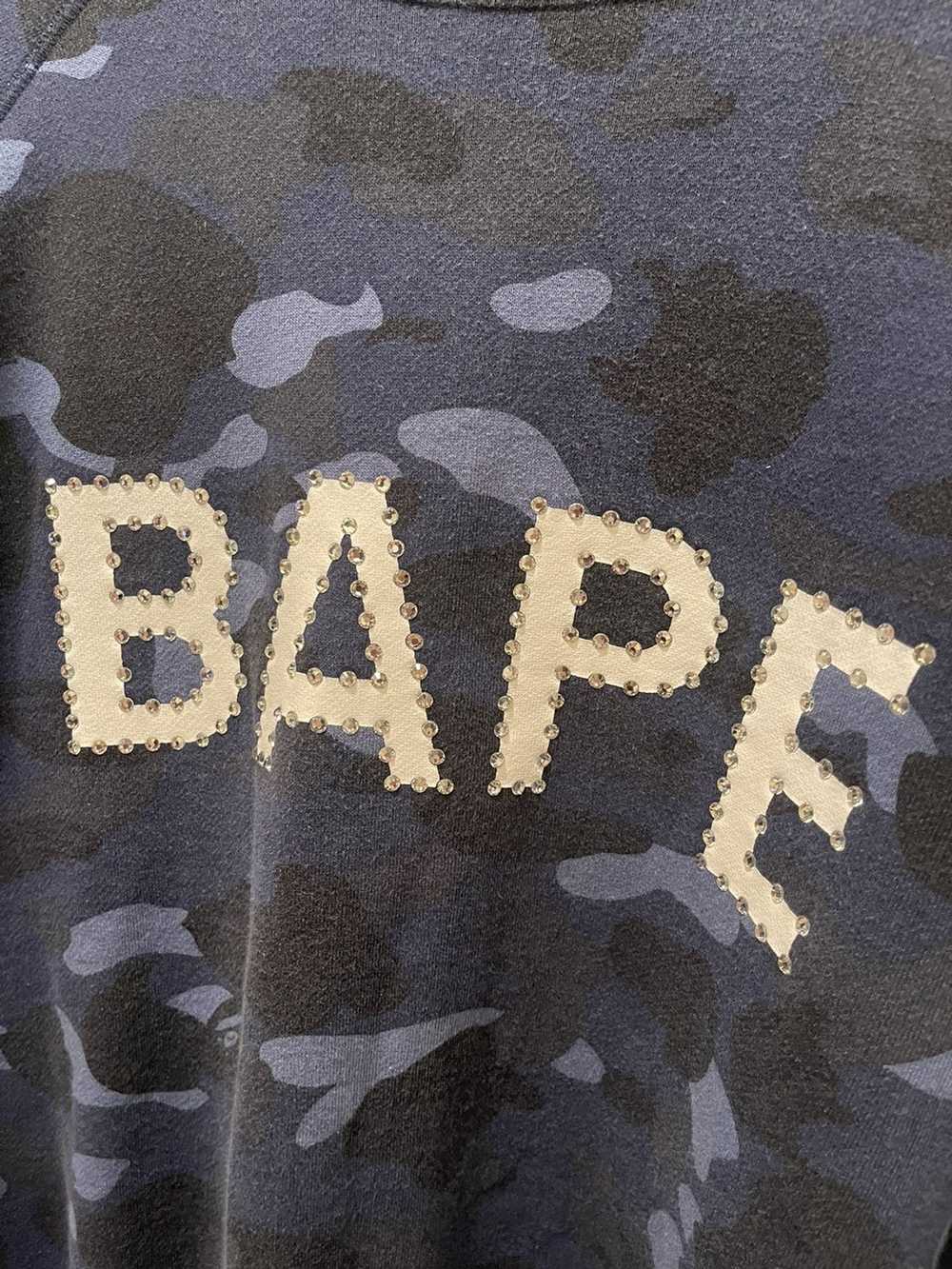 Bape × Swarovski Bape Swarovski ice blue crewneck… - image 3