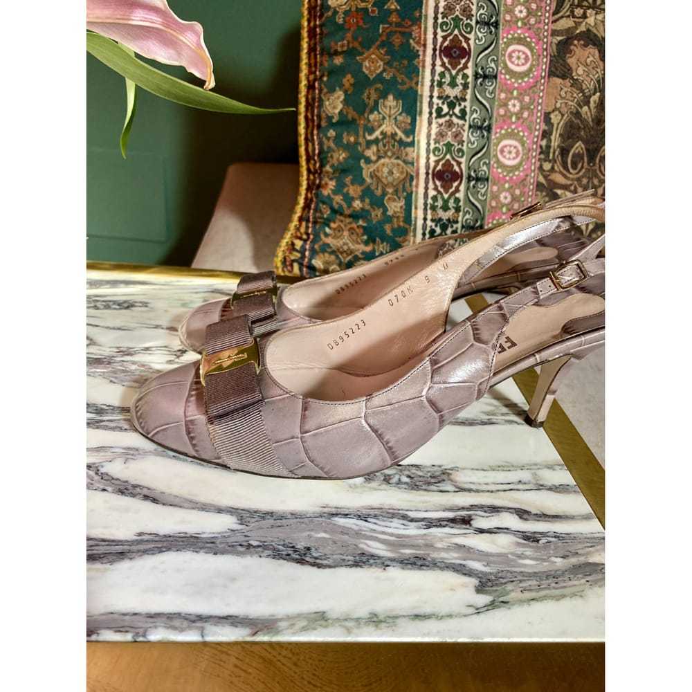 Salvatore Ferragamo Leather mid heel - image 5