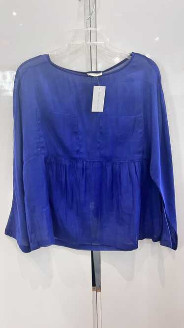 Dries Van Noten blue cotton blouse top