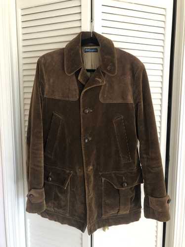 Polo Ralph Lauren Corduroy Hunting Jacket w/ Plai… - image 1