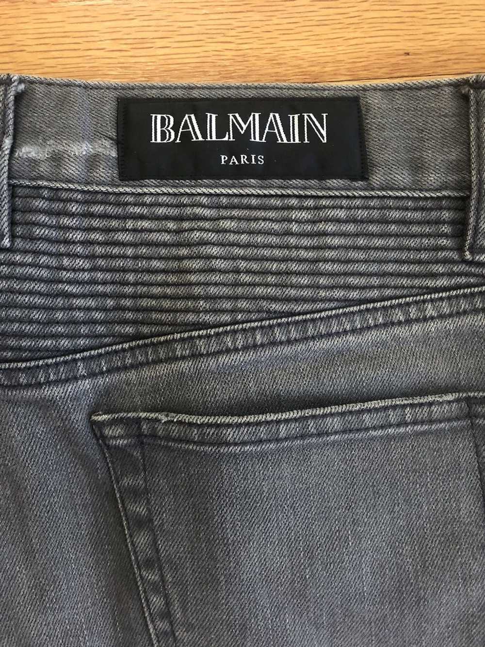 Balmain Balmain Moto Denim Pants - image 3