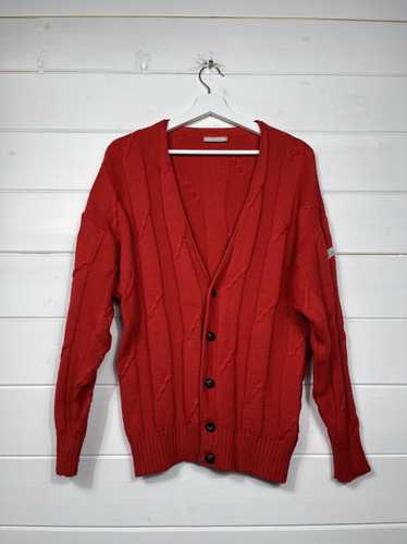 Adidas × Vintage Adidas Vintage Red Knit Cardigan 