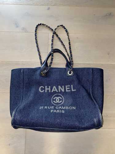 Chanel Chanel Deauville Tote Denim Large