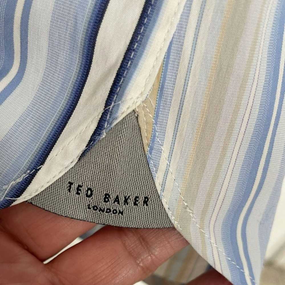 Ted Baker Ted Baker Light Blue Striped Long Sleev… - image 8