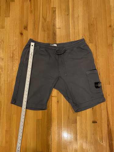 Stone Island Grey Stone Cargo Sweat Shorts