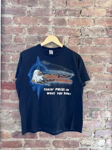 70s Rare Harley Davidson Racing Jersey T-shirt 