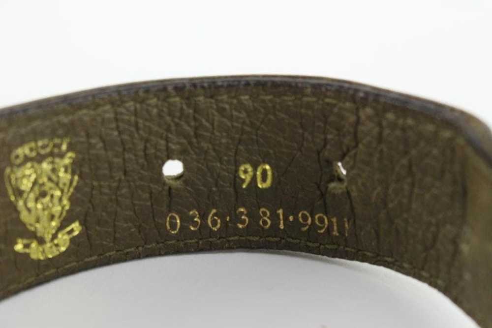 Gucci Gucci 90/36 Vintage Beige Web Belt 127g21 - image 10