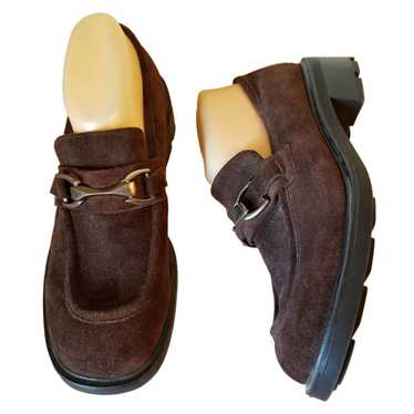 Merona Merona 10 Brown Suede Leather Chunky Heels 