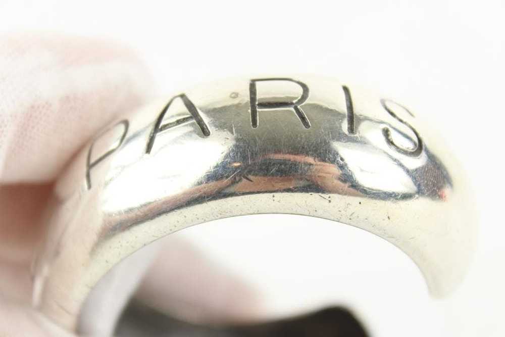 Chanel Chanel 96p Paris Silver Tone Bangle Bracel… - image 11