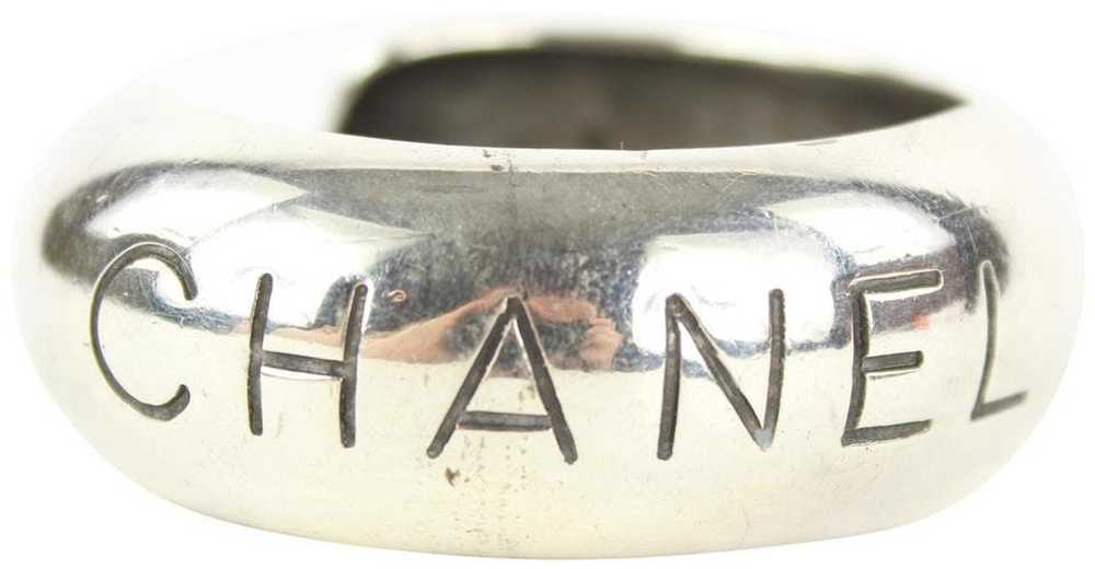 Chanel Chanel 96p Paris Silver Tone Bangle Bracel… - image 1