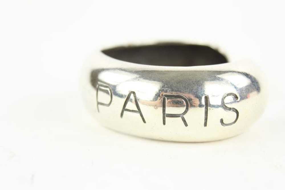 Chanel Chanel 96p Paris Silver Tone Bangle Bracel… - image 9