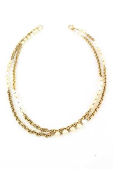 chanel pearl necklace gold - Gem